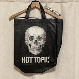 Hot Topic Halloween Skeleton Skull Reusable Shopping Tote Bag